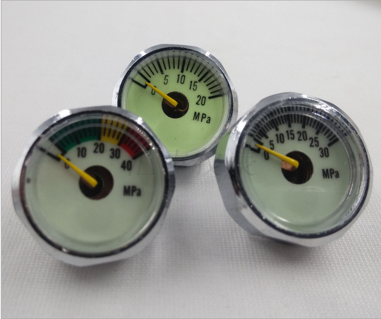 备用氧气瓶压力表